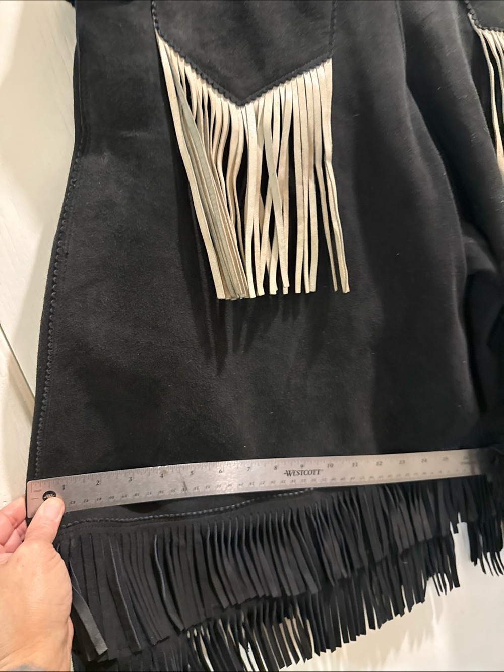 Rare Vintage 60s 70s Western Gauchos Fringe Suede Collectible Textile Art. - Picture 12 of 14
